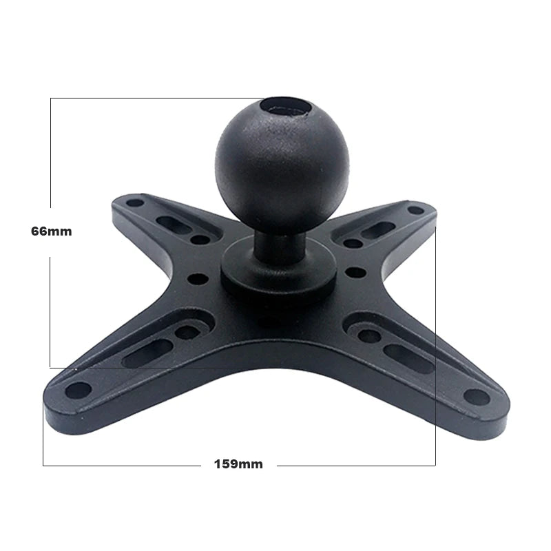 360 Adjustable Steel Bracket Plate Monitor Pc Holder Mount 1.5inch Ball Adapter 100 Vesa 75 X 75 Tablet Vesa Mount 13 for Ram