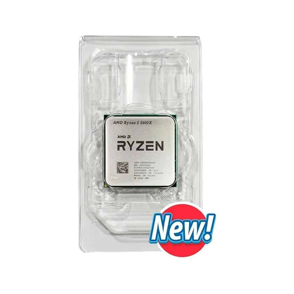 AMD R5 5600X New Ryzen 5 5600X 3.7 GHz 6-Core 12-Thread CPU 7NM 65W L3=32M 100-000000065 Socket AM4