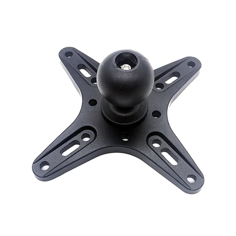 360 Adjustable Steel Bracket Plate Monitor Pc Holder Mount 1.5inch Ball Adapter 100 Vesa 75 X 75 Tablet Vesa Mount 13 for Ram