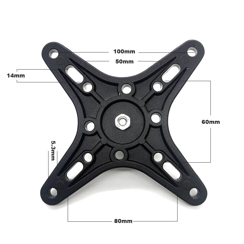 360 Adjustable Steel Bracket Plate Monitor Pc Holder Mount 1.5inch Ball Adapter 100 Vesa 75 X 75 Tablet Vesa Mount 13 for Ram