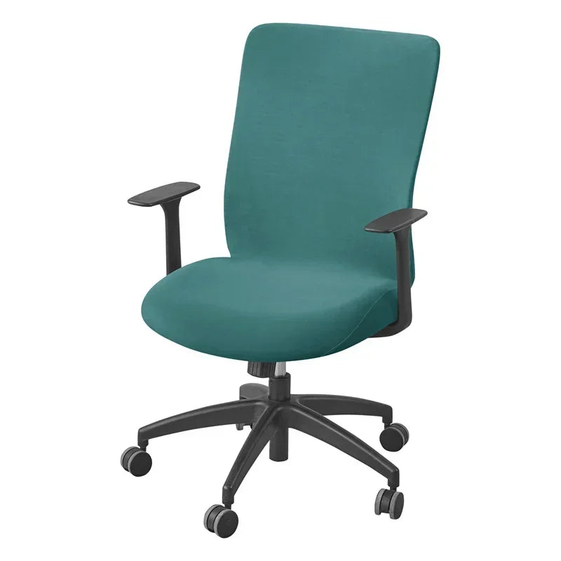 1PC Solid Color Office Chair Cover Stretch Computer Chair Covers Rotating Gaming Chair Case Funda Silla Escritorio Study Room