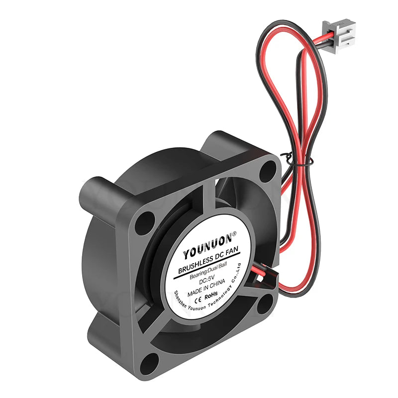 2 piezas de ventilador de impresora 3d 3010, 30MM, 30x30x10MM, 3cm, ventilador de tarjeta gráfica, 5V, 12V, 24V con manga de 2 pines y bola dual