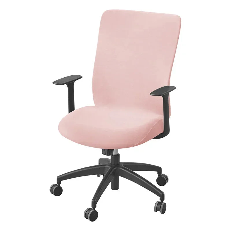 1PC Solid Color Office Chair Cover Stretch Computer Chair Covers Rotating Gaming Chair Case Funda Silla Escritorio Study Room