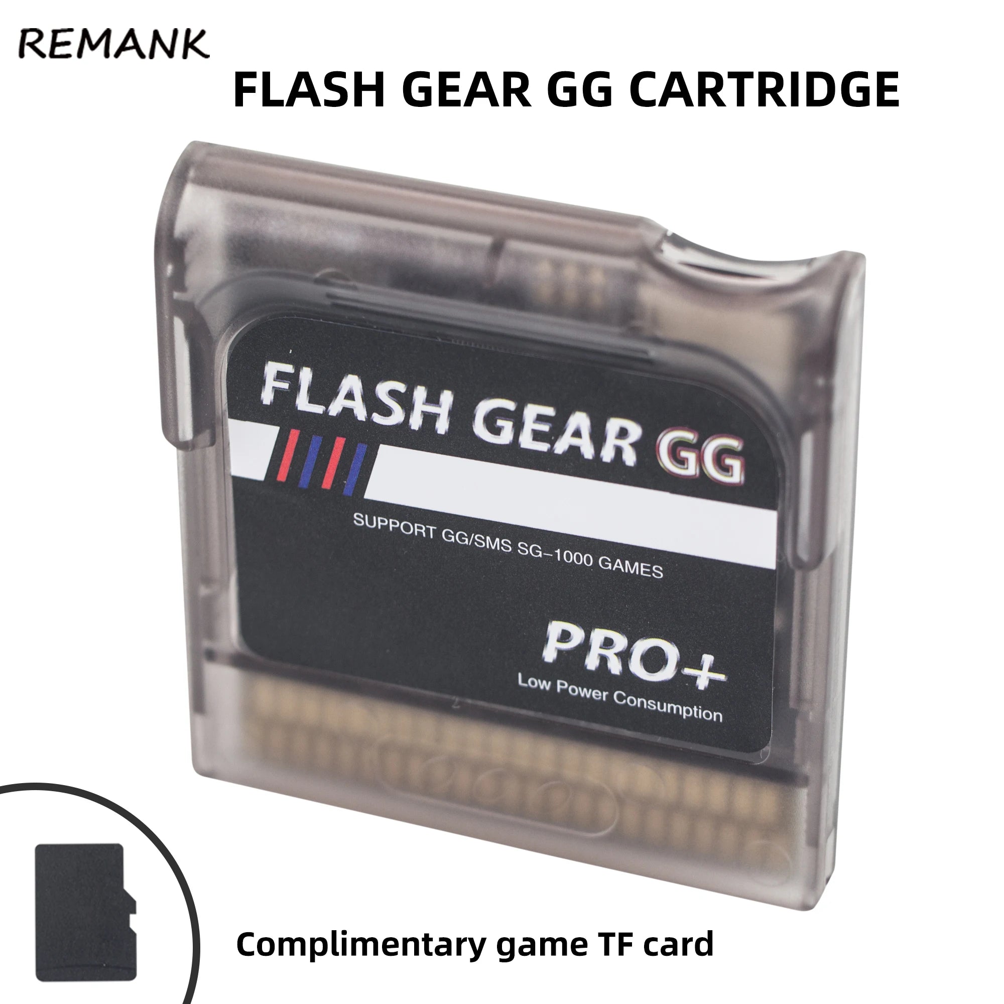 Cartucho de engranaje de juego Flash Gear GG para consola de juegos Sega GG, cartucho de juego GBA GBC con tarjeta TF 600 en 1