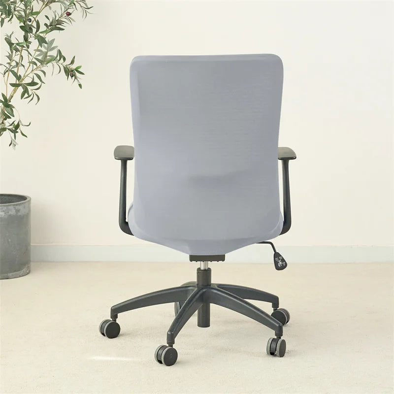 1PC Solid Color Office Chair Cover Stretch Computer Chair Covers Rotating Gaming Chair Case Funda Silla Escritorio Study Room