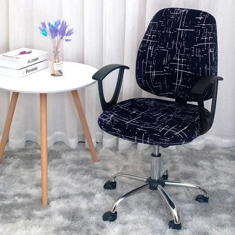1 Set Office Chair Covers ElasticGaming Chair Covers Lift Removable Computer Armchair Slipcover Rotating funda silla escritorio
