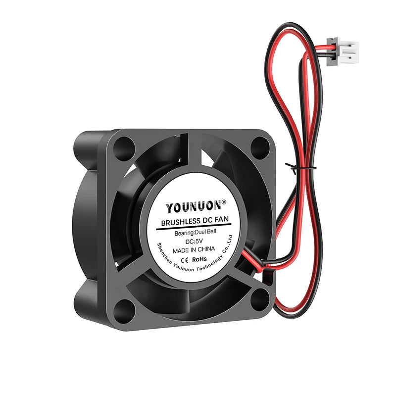 2 piezas de ventilador de impresora 3d 3010, 30MM, 30x30x10MM, 3cm, ventilador de tarjeta gráfica, 5V, 12V, 24V con manga de 2 pines y bola dual
