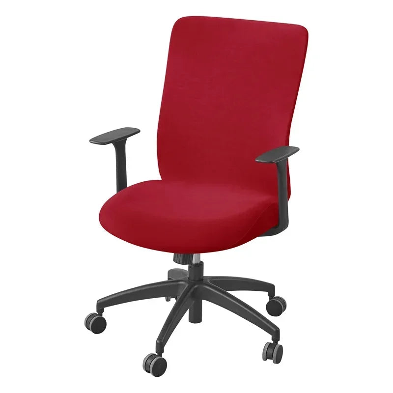 1PC Solid Color Office Chair Cover Stretch Computer Chair Covers Rotating Gaming Chair Case Funda Silla Escritorio Study Room