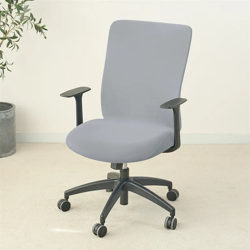 1PC Solid Color Office Chair Cover Stretch Computer Chair Covers Rotating Gaming Chair Case Funda Silla Escritorio Study Room