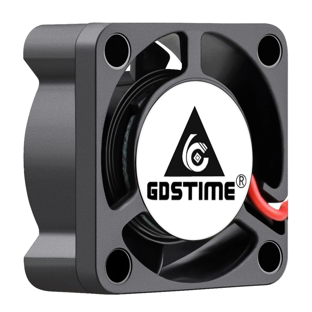 2 uds Gdstime DC 5V 12V 24V 25x25x10MM ventilador de refrigeración de tarjeta gráfica 2510 25MM manga/doble bola sin escobillas pieza de impresora 3D radiador